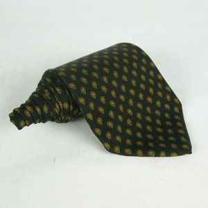 BRIONI Black Gold Geometric Silk Luxury Tie 3.875"